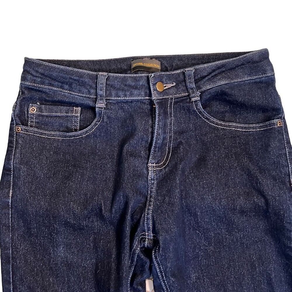 30”x31” Apparel Collection women’s Blue Dark-Wash High-Rise Straight-Leg Jeans S